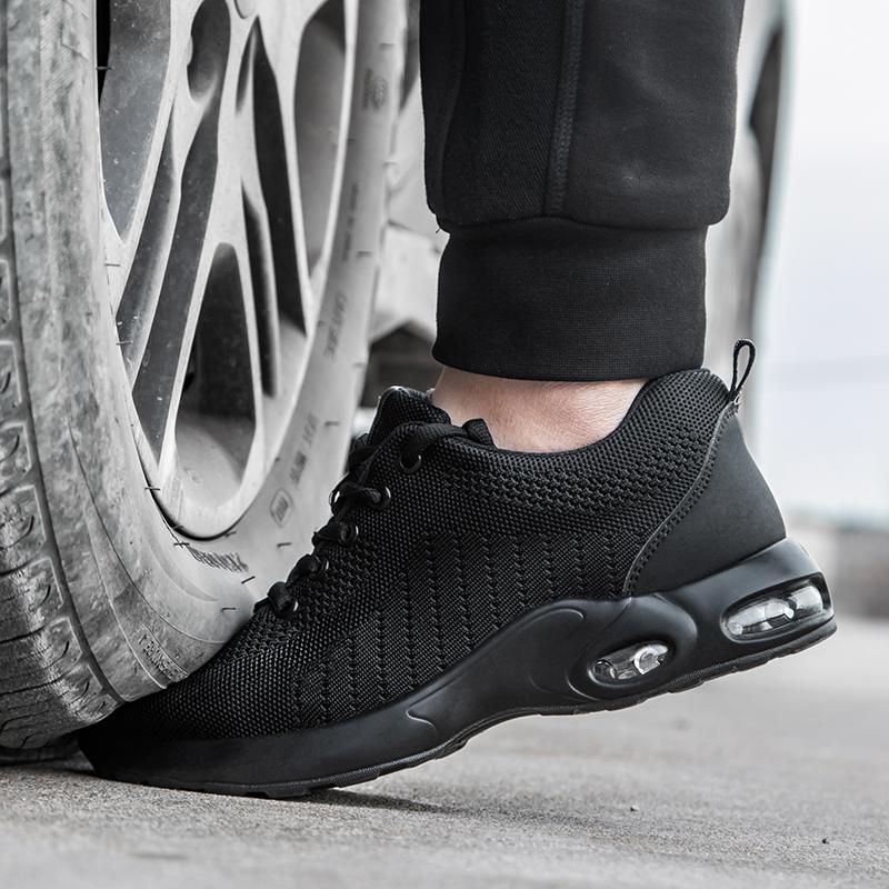 Summer Air Cushion Work Safety Shoes For Men Women Breathable Work Sneakers Steel Toe Shoes Anti-puncture Safety Protective Shoe