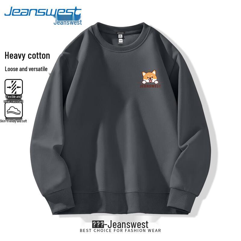 Jeanswest Men's Heavyweight Crew Neck Sweatshirt