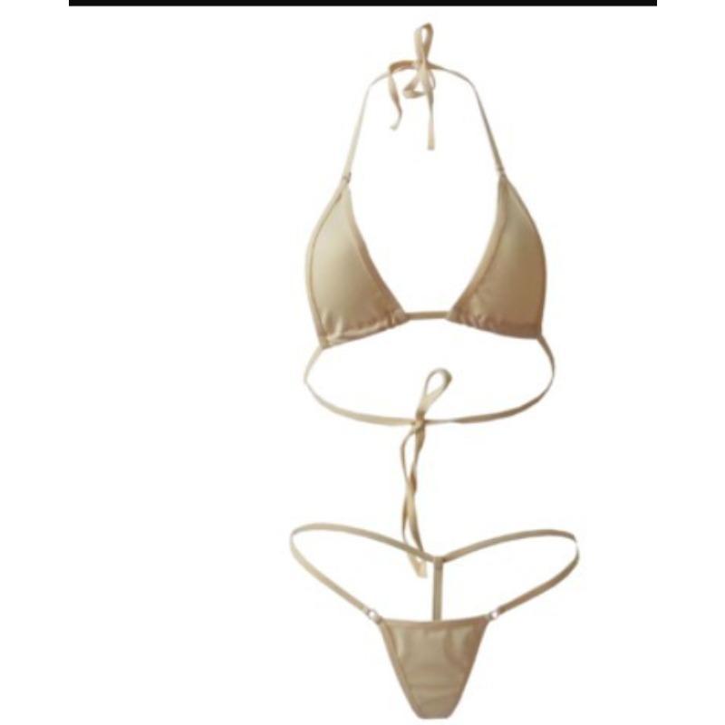 

Сексуальное нижнее белье мини-купальник купальник женский сексуальный прозрачный трехточечный набор бикини 8 Suitable for 80-100kg