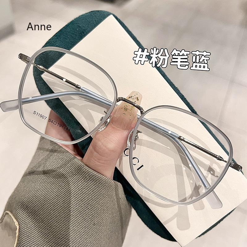 Stylish Anti Blue Light Myopia Glasses Metal Nearsighted Shortsighted Myopic Eyeglasses For Women Men Diopters 0-6.0