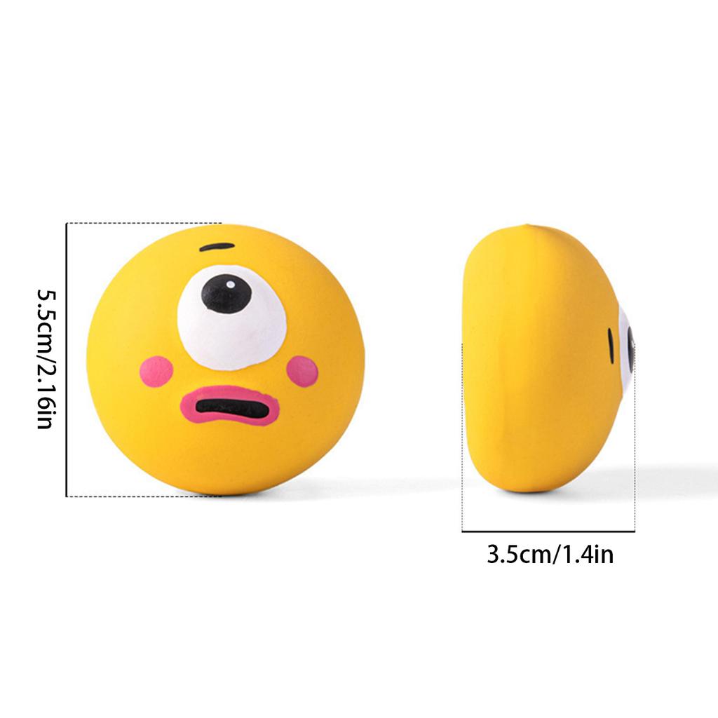 Pet Squeaky Toys Pet Ball Toys Dog Chewing Rubber Ball Cleaning Tooth Dog Chew Toy For Dogs Bite Resistant Sounder Pet Supplies