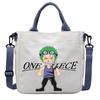 One Piece Canvas Bags Luffy Cartoon Anime Figures Print Shoulder Bag Outdoor Large Capacity Trendy Crossbody Handbag Gifts Poseable Articulated Scale