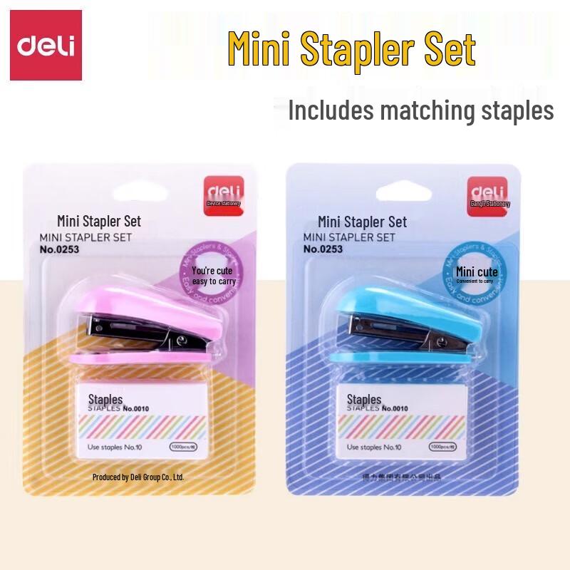 Deli 0253 Mini Student Stapler