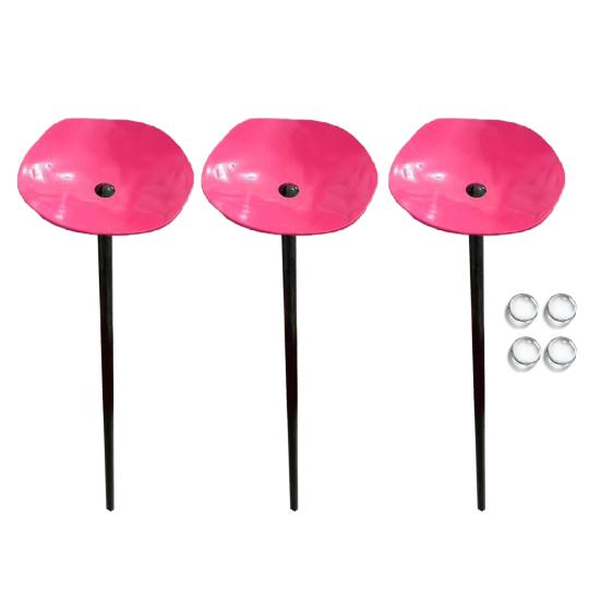 3 Pcs Bee Drinking Cup Butterfly Water Feeder with Glass Beads Bee Water Station with Stake for Garden Pollinators Yard Decor