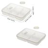 4/6-Grids Fridge Sealed Fresh-Keeping Box With Lid Plastic Freezer Food Storage Box Reusable Food Container For Kitchen