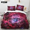 Galaxy Duvet Cover Twin King Size For Teens Boys Starry Sky Bedding Set Microfiber Outer Space Theme Decor Comforter Cover