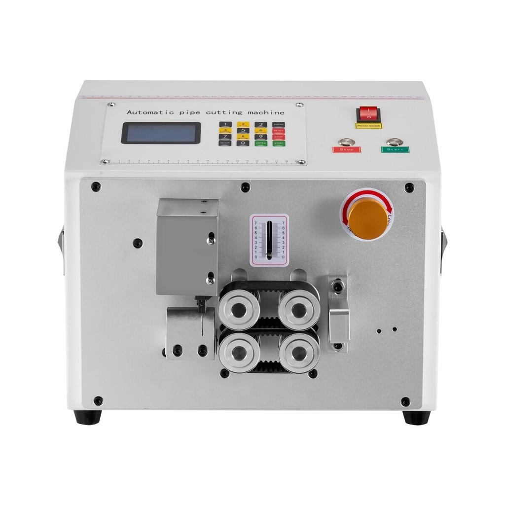 Auto Heat-Shrink Tube Cutter, Automatic Pipe Cutting Machine with LCD Display, 1mm-20mm Cutting Diameter, 0.1mm-99999.9mm Cutting Length, Ideal for