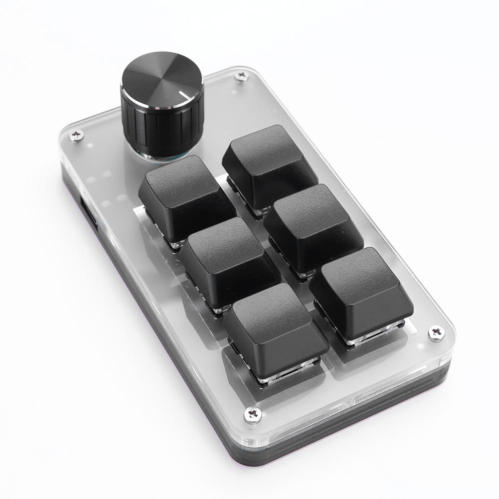 Macro Keyboard Mini Keyboard 9 Key + 2 Knob Custom Gaming Keyboard Programmable DIY Mechanical Keypad for PS Drawing Gaming