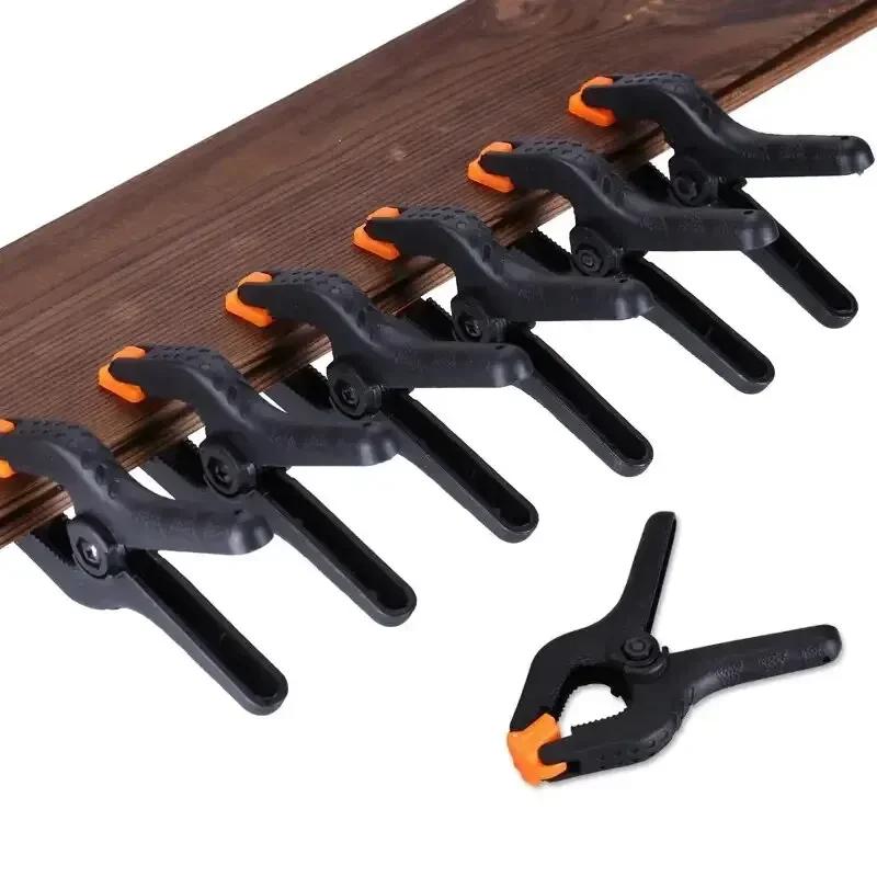 6pcs Heavy Duty 3inch Spring Clamps for Photography Muslin Canvas Backdrop Clips Durable Plastic for Studio Art and DIY