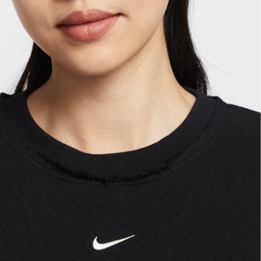 Nike Sportbekleidung Logo Lockere Passform Rundhalsausschnitt Langarm Sweatshirt Damen sweatshirt IF0229-010