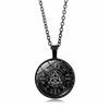 Retro Mysterious Astrological Disk, Same Style for Men and Women, Time Clavicle Chain Jewelry, Pendant Necklace
