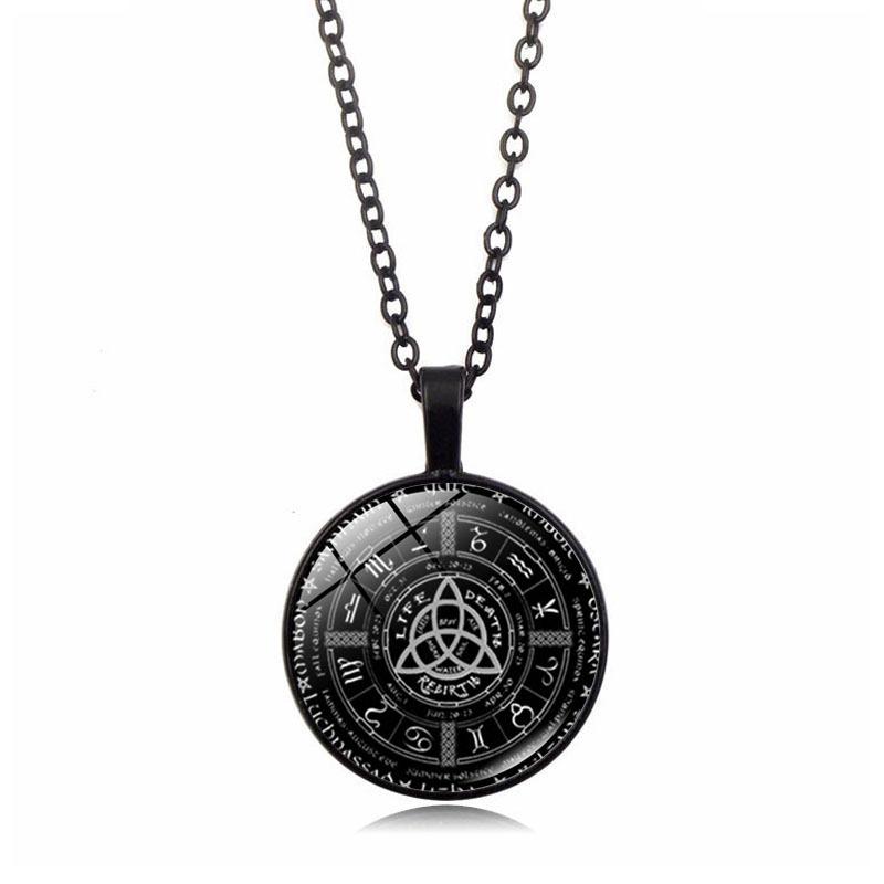 Retro Mysterious Astrological Disk, Same Style for Men and Women, Time Clavicle Chain Jewelry, Pendant Necklace