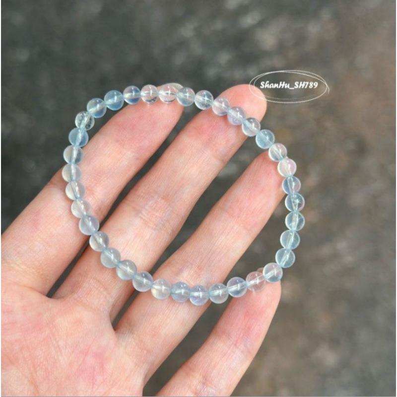 Moana deep sea blue bracelet, original gradual change niche blue sea fishtail starfish glazed bracelet