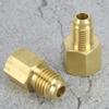 2Pcs 1/2ACME Brass Refrigeration Adapter Refrigerant Vacuum Pump Port Connector Accessory
