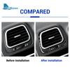Real Soft Carbon Fiber For Volkswagen Scirocco Mk3 2009 2010 2011 2012 2013 2014 2015 2016 LHD RHD Car AC Outlet Vent Sticker
