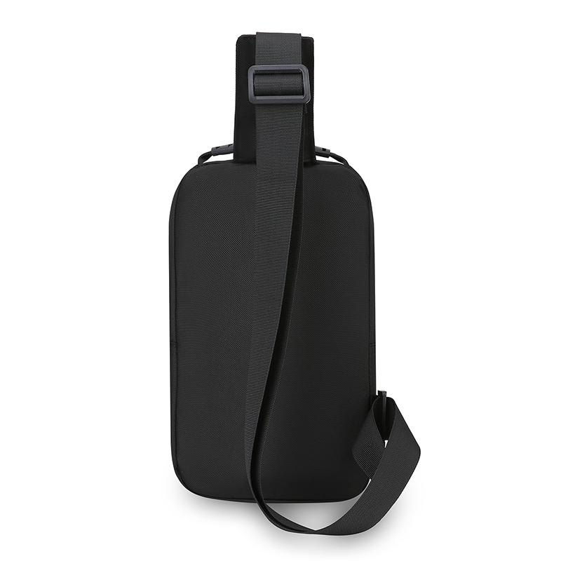 Torba Crossbody Męska o Dużej Pojemności na Dojazdy Torba na Klatkę Piersiową