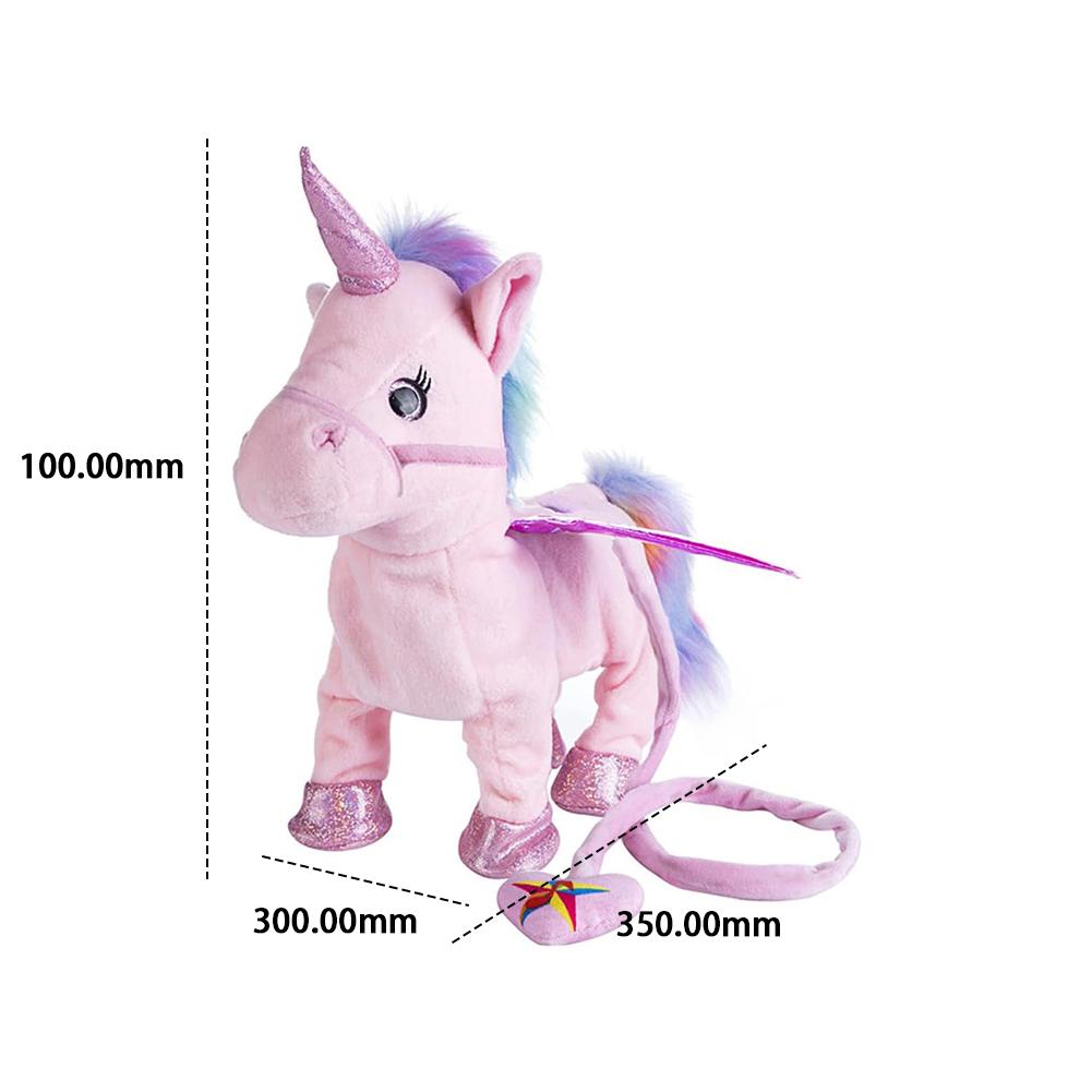 Electric Plush Horse Toy Cute Horse Plushies Creative Music Little Horse Toy Battery Operated PP Cotton for Birthday Gifts