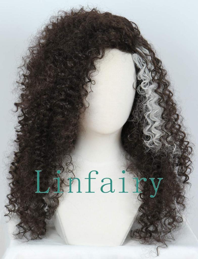Linfairy Curly Cosplay Wig, Heat-Resistant, Costume Accessory, Festival Wig, 282