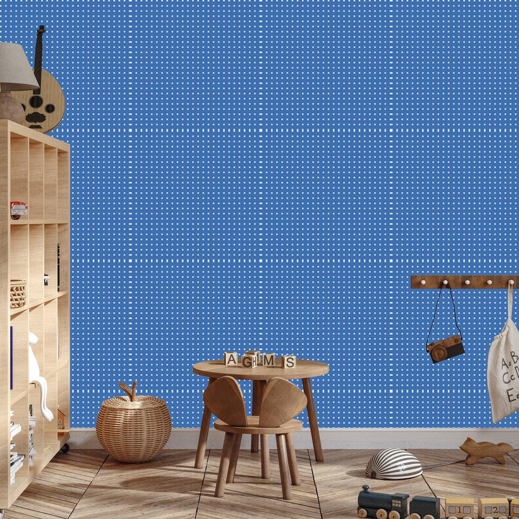 Blue Dots Wallpaper, Subtle Detail for Living Room and Bedroom 50x1000