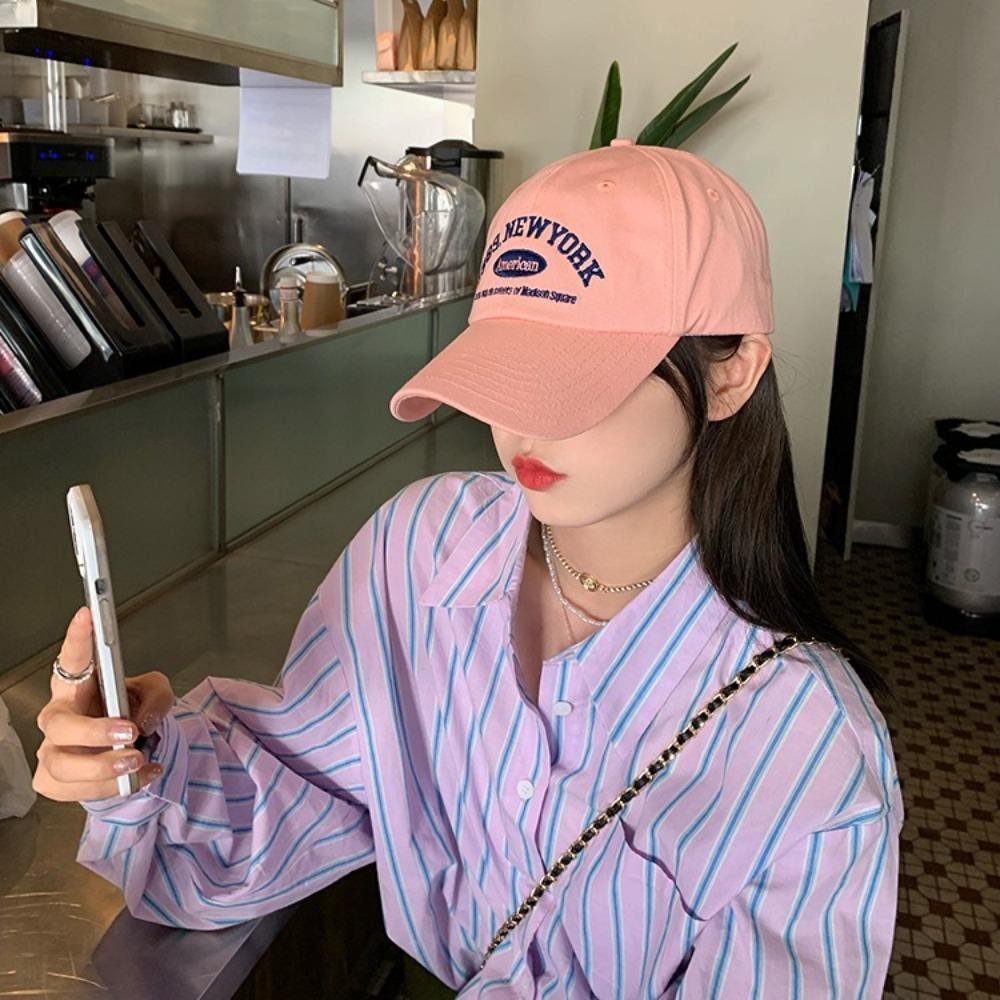 Casual Baseball Hat Letters Embroidery Dad Trucker Hat Fashion Snapback Cap  Outdoor Sports