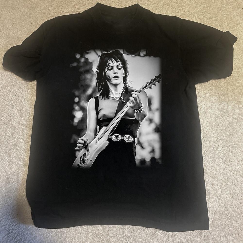 

Joan Jett Play Guitar In Tour Heavy Cotton Adult T-Shirt All Size Unisex T-Shirt L