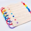 3.2CM Wide INS Style DIY Canvas Keychain Embroidered Name Tag