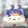 New Lucky Star 3D Print Anime Girl 3 PCS Duvet Cover Set Fashion Bedding Sets Comforter Duvet Cover Pillowcase Home Textiles