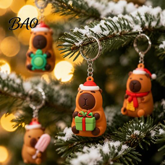 Party Favors 2026 Advent Calendar, 24 Days Cute Animal Keychains Christmas Countdown Tree Hanging Ornaments Mini 3D Collectible Figures, Holiday Gift