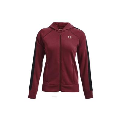 ז'קט קפוצ'ון ספורטיבי קז'ואל עם רוכסן מלא לנשים טופים ארגמן עמוק 1368628-626