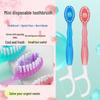 Disposable Soft Bristle Travel Toothbrush for Adults - Mini Burst Bead