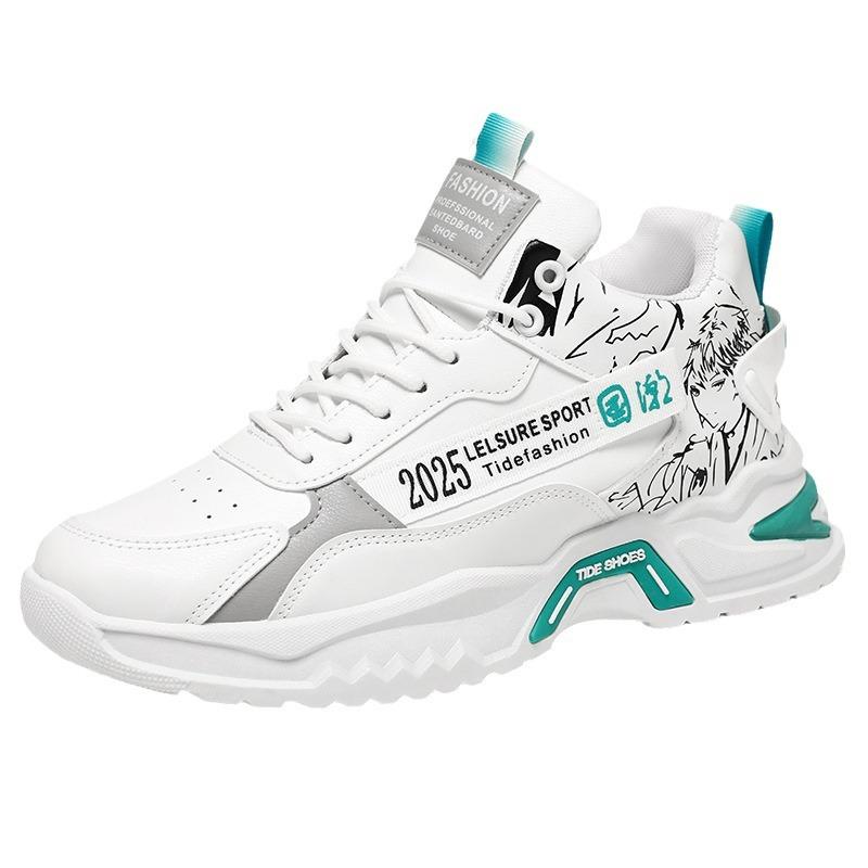 Autumn and winter low-top men's shoes 2024 white new sports shoes male students ins running casual dad shoes