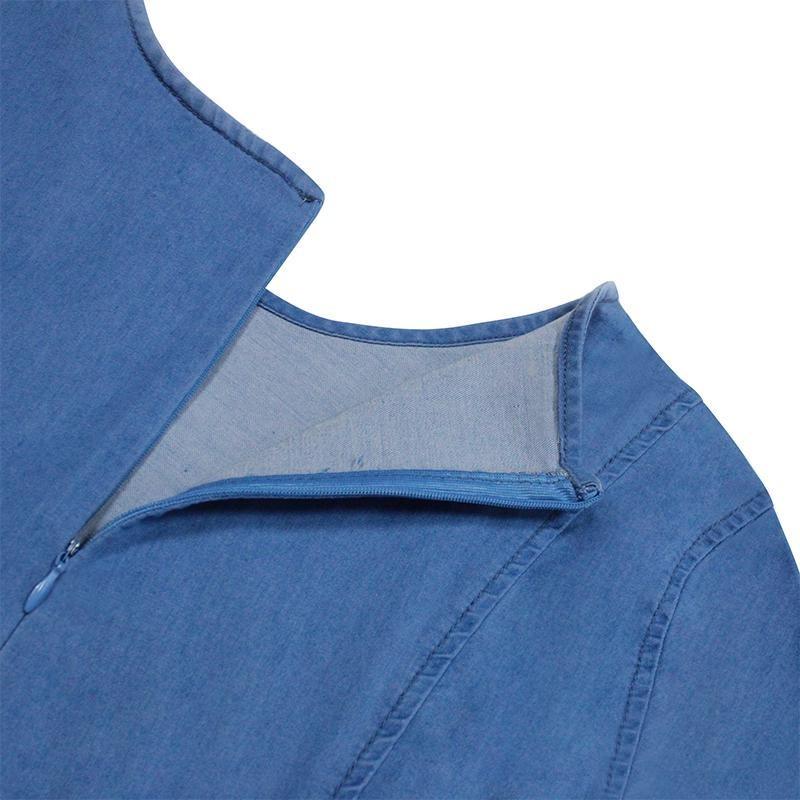 Denim Dress Women Elegant Summer Dress Sexy Casual Party Jeans Dress