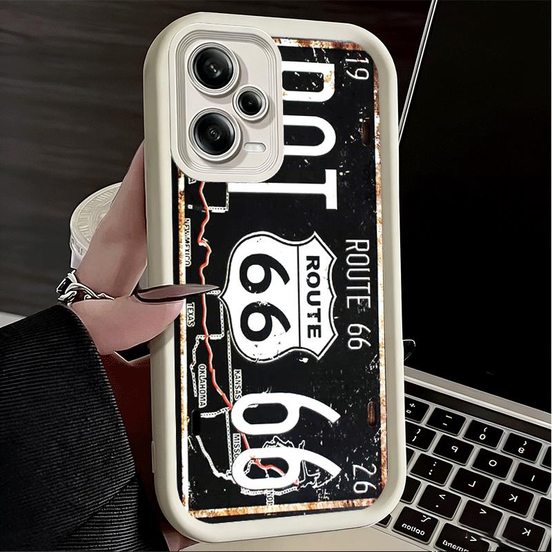 Retro Vintage License Plate Soft Phone Case for Xiaomi Redmi Note 15 14 13 12 11 Pro Plus 10S 11S 4G 11T 5G Shell Silicone Funda