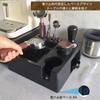 Espresso Abschlagbox, Espresso Zubehör Organizer Box, 51mm-58mm Tamperstation Basis, 9-in-1 Aufbewahrung, ABS Material, Espresso Tampermatte, Tamper
