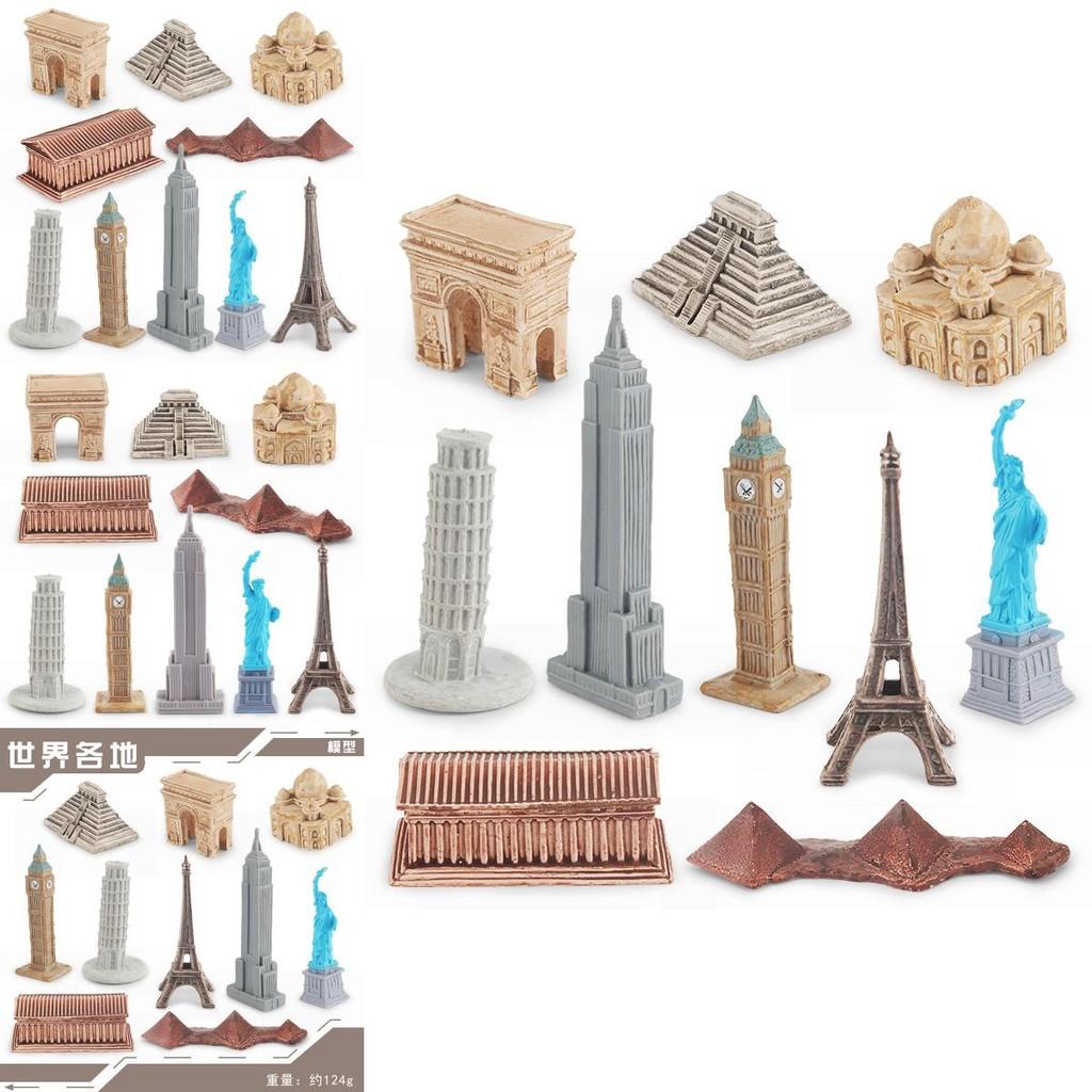 Educational Pvc Landmark Building Model Toy For Kids Featuring Global Architecture