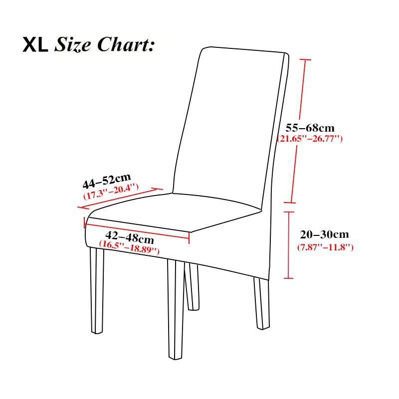 Pokrowiec na krzesło w rozmiarze XL z nadrukiem, elastyczny, z długim oparciem, z pokrowcem na krzesło do jadalni, hotelu, bankietów, dekoracji wnętrz