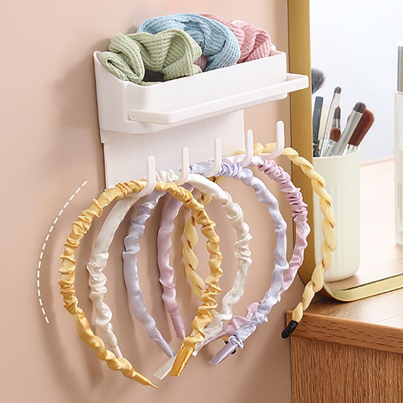 Hair Loop Head Rope Storage Rack, Non Punching Multifunctional Hookdormitory Seamless Storage Rack