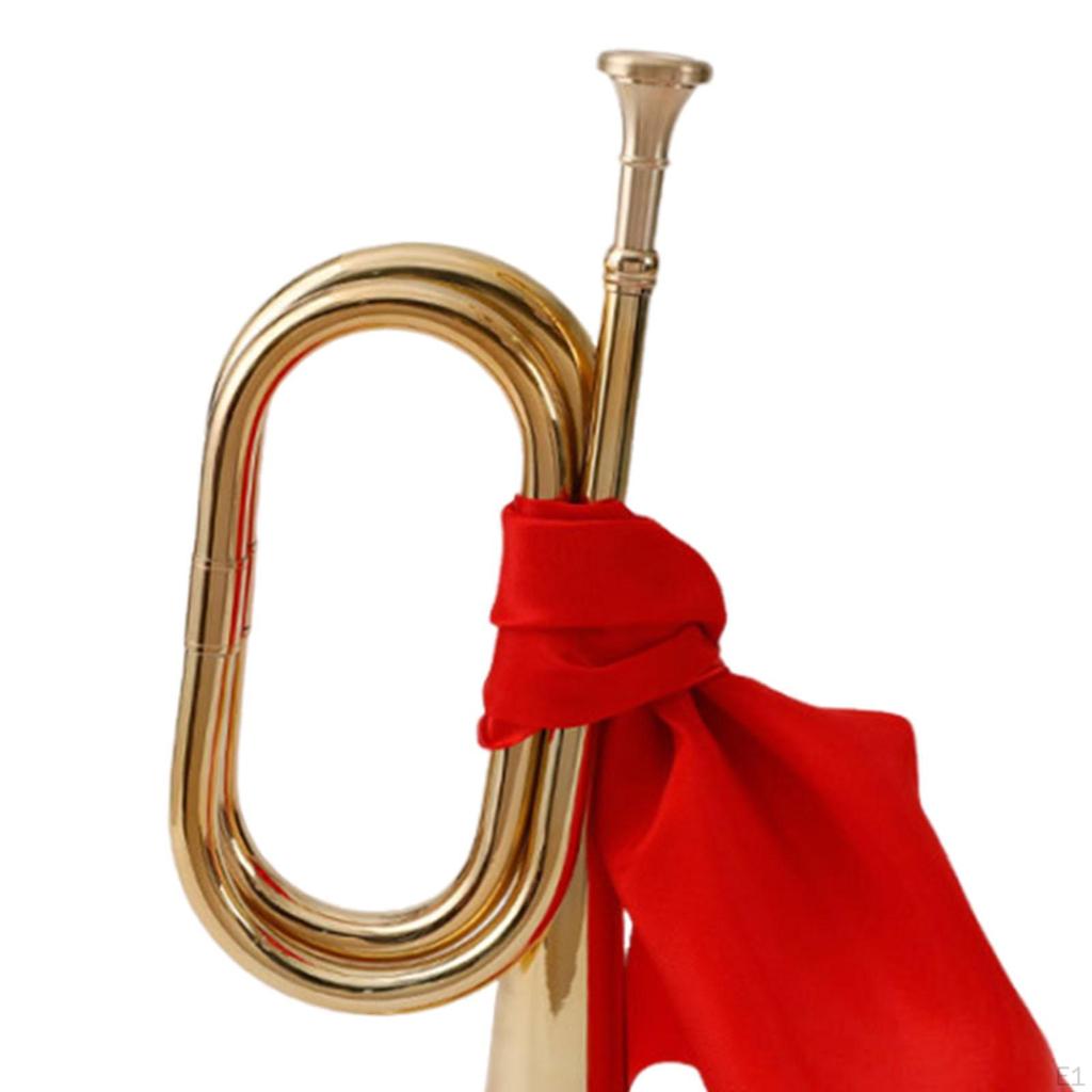 Blowing Bugle Cavalry Trumpet with Mouthpiece Classic Scouting for Stage
