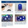Nail Art Stencils Vinyl Stickers Heart Star Fish Design Easy Application Nail Decoration Guide Template