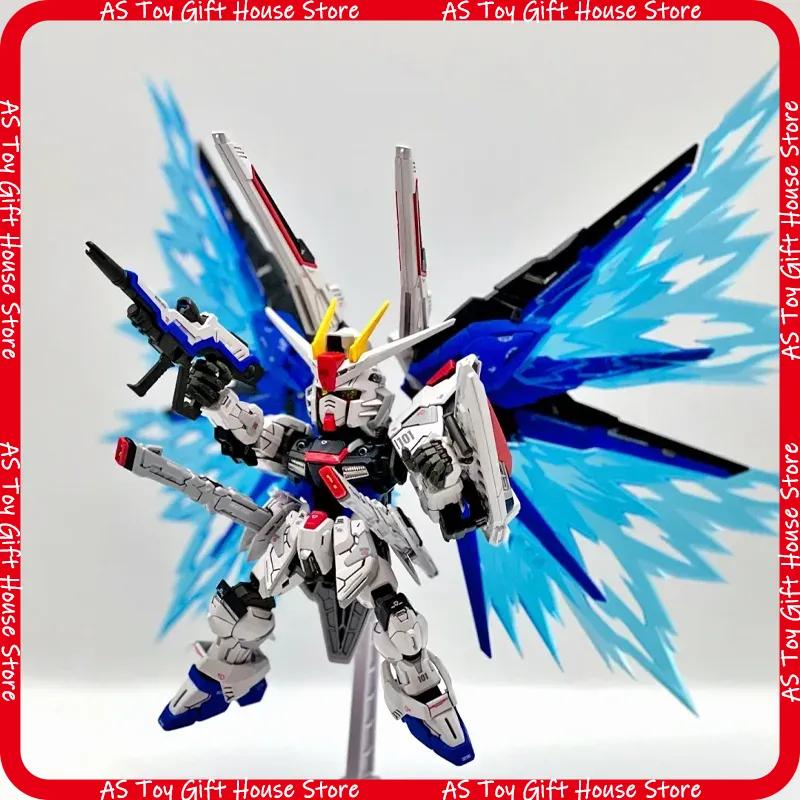 Zgmf-X10A Mgsd Freedom Mech Assembly Model Kit Action Figure Light Wing Effect Parts Desktop Decoration Doll Puzzle Toy Gift