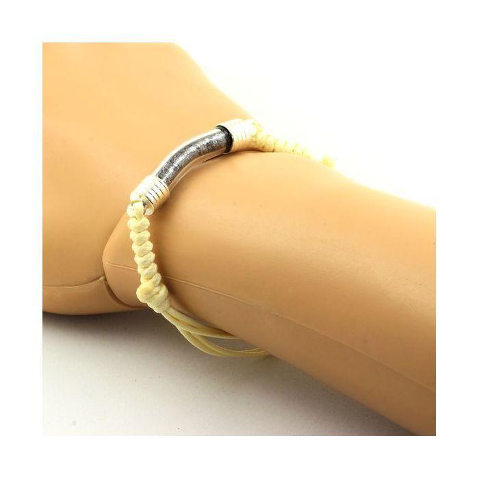 Stones and Minerals. Raw Hematite Bracelet Allevard, Isère, France. Beige.