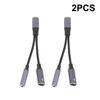 2 In 1 Usb C To 3.5Mm Headphone And Charger Adapter Pd 60W Quick Charging Cable Aux Jack Adapter For Mobile Phone Pad