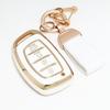 4 Button For Hyundai Sonata Ix25 I20 Creta Santa Fe Gls Reina Ix35 Grand I10 Elantra  Tucson Tpu Car Key Cover Case Keychain