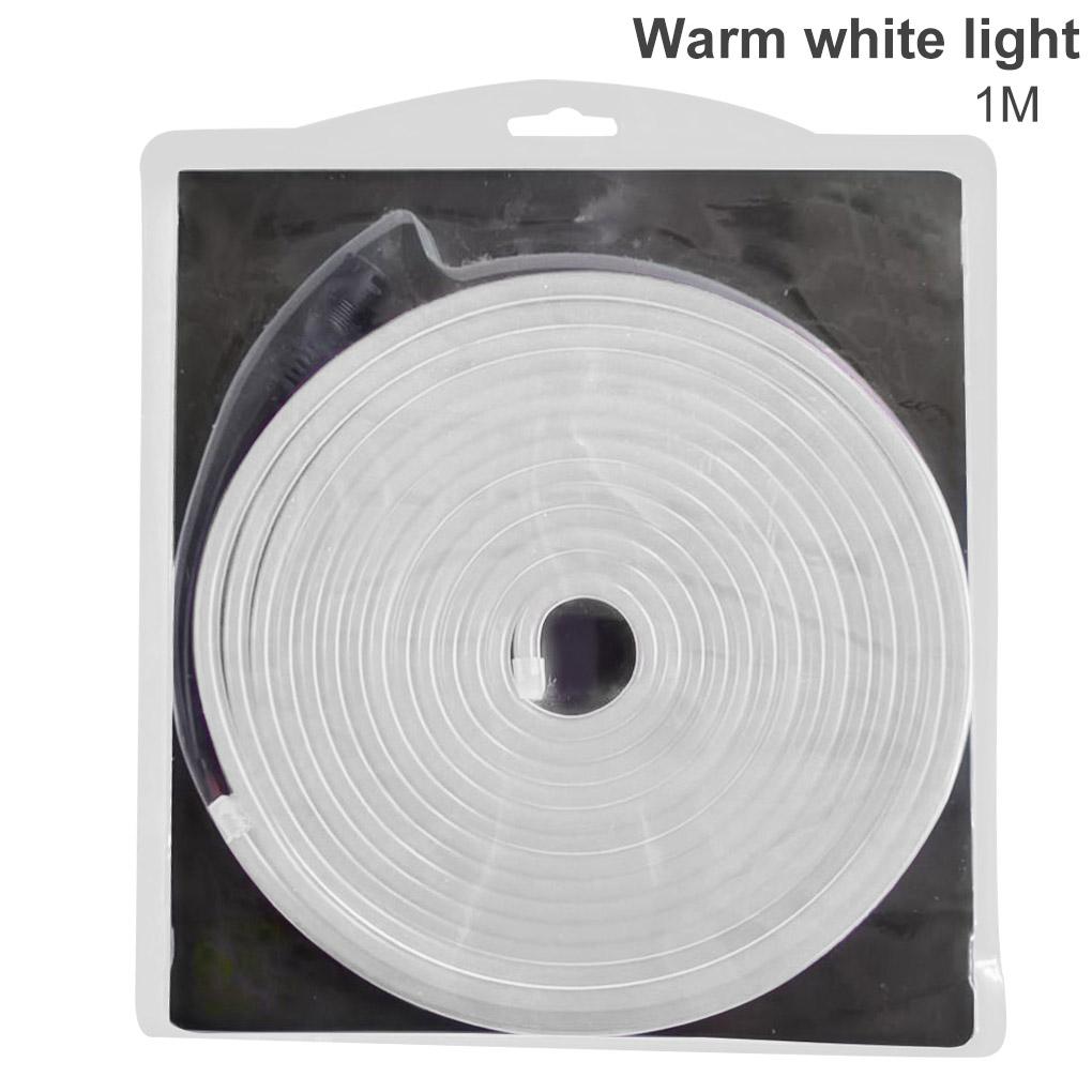 

12V Водонепроницаемая светодиодная лента Неоновый гибкий шнур Световая гибкая наружная DIY подсветка 1m