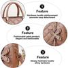 New Fashion Rhombus Portable Small Square Bag Artificial Leather Shoulder Bag Crossbody Bag