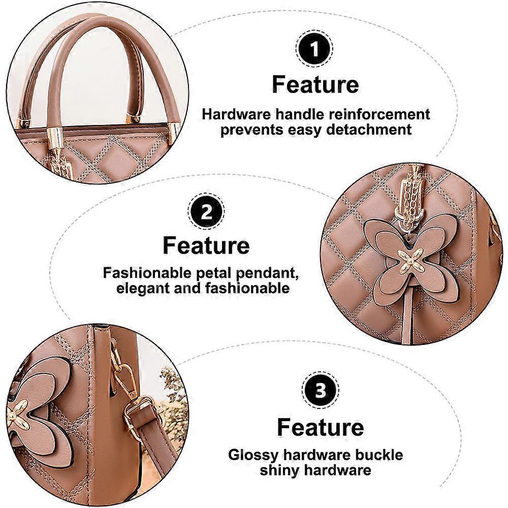 New Fashion Rhombus Portable Small Square Bag Artificial Leather Shoulder Bag Crossbody Bag