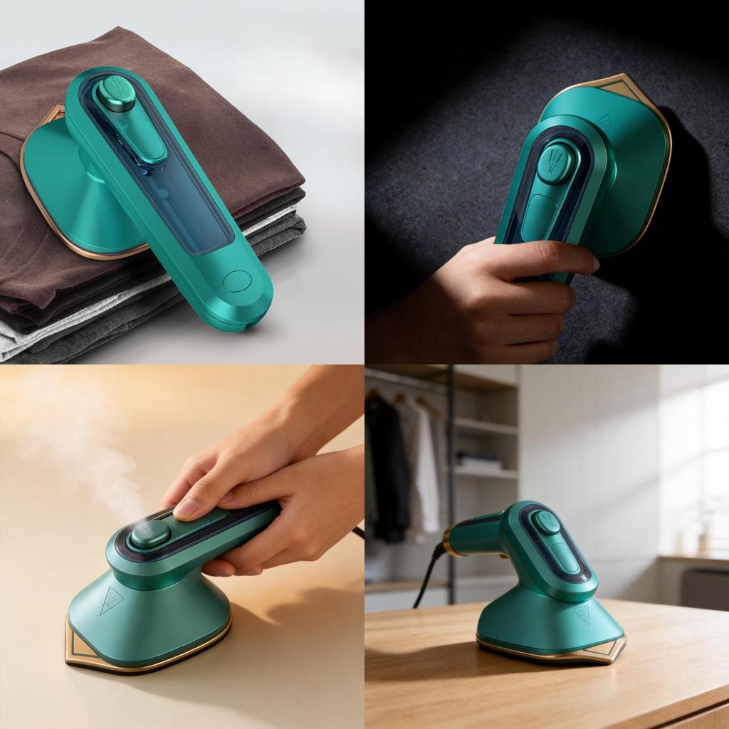 Mini Handheld Garment Steamer With Adjustable Temperature For Traveling And Dorms