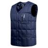 Herren Herbst Winter wasserdichte Weste Weste V-Ausschnitt ärmellose einfarbige warme Jacke