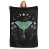 Luna and Forester Blankets Breathable Flannel Sofa Throw Blanket for Home Bedroom Outdoor Throws Bedspread Quilt