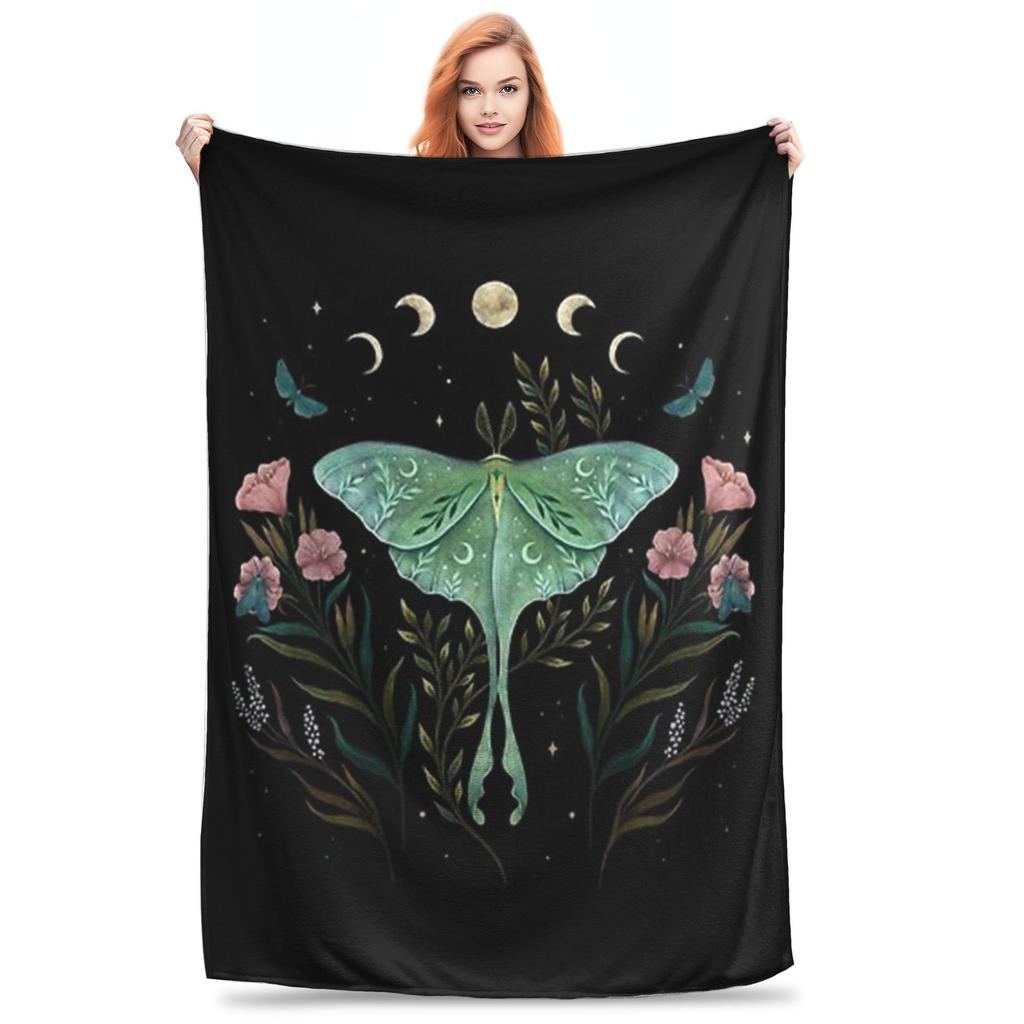 Luna and Forester Blankets Breathable Flannel Sofa Throw Blanket for Home Bedroom Outdoor Throws Bedspread Quilt